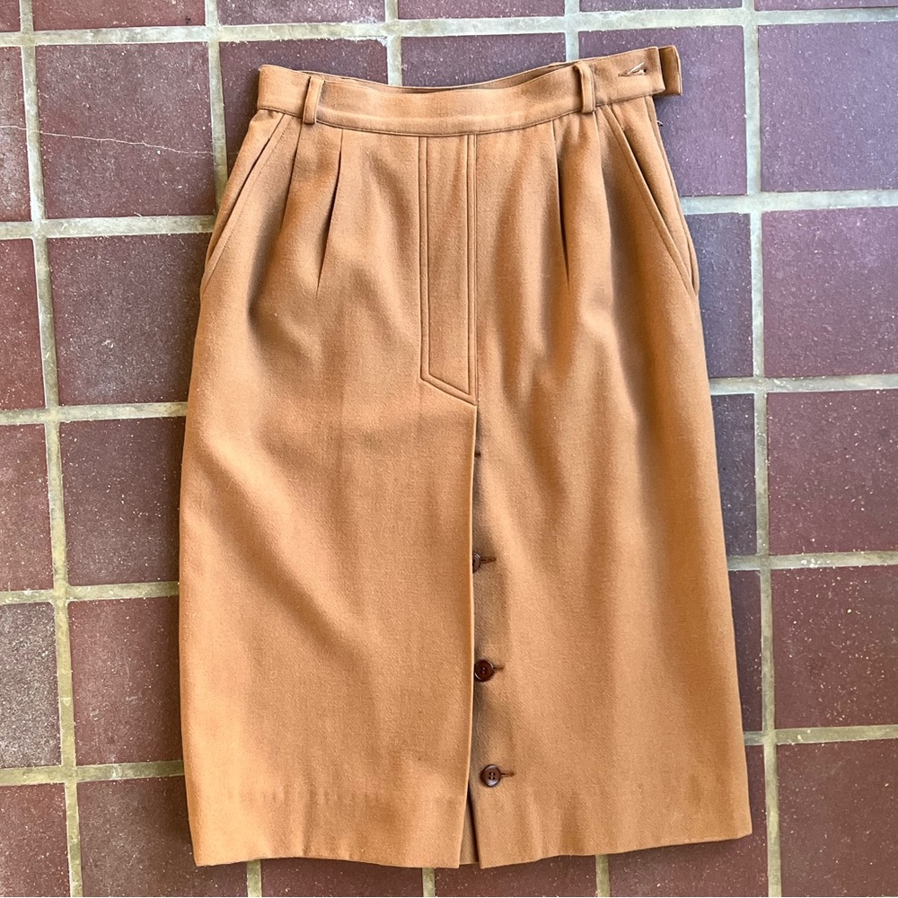 Vintage Salvatore Ferragamo 100% Wool Skirt